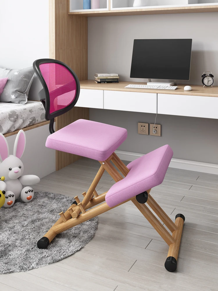 

Home Office Ergonomic Kneeling Chairs Balance Kneel Stool Rocking Kneeling Chair for Perfect Posture Kids Children with Backrest