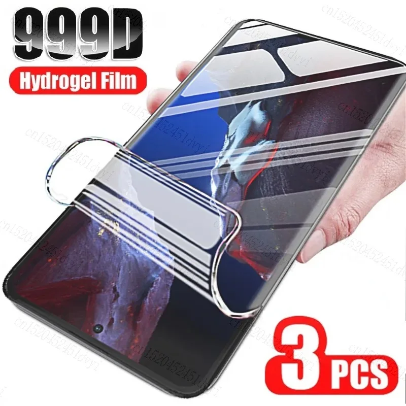 

Гидрогелевая пленка для Xiaomi POCO F5 F4 F3 GT, 3 шт., для Xiaomi POCO X5 X4 X3 NFC M3 M4 Pro, Гелевая пленка для защиты экрана для Mi POCO C40 M5S