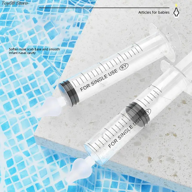 2pcs/Box 10ml 20ml Syringe Baby Nasal Irrigator Portable Infant Nose Cleaner Rinsing Device Soften nasal scab For Kids Children