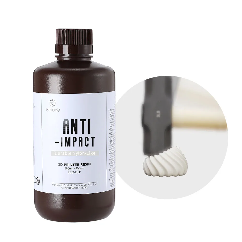Resione Anti-impacto-resistente Alto Resistente Abs Como Resina uv 3d Durável Náilon-como Resina para Elegoo Mars Anycúbico Impressora 3d