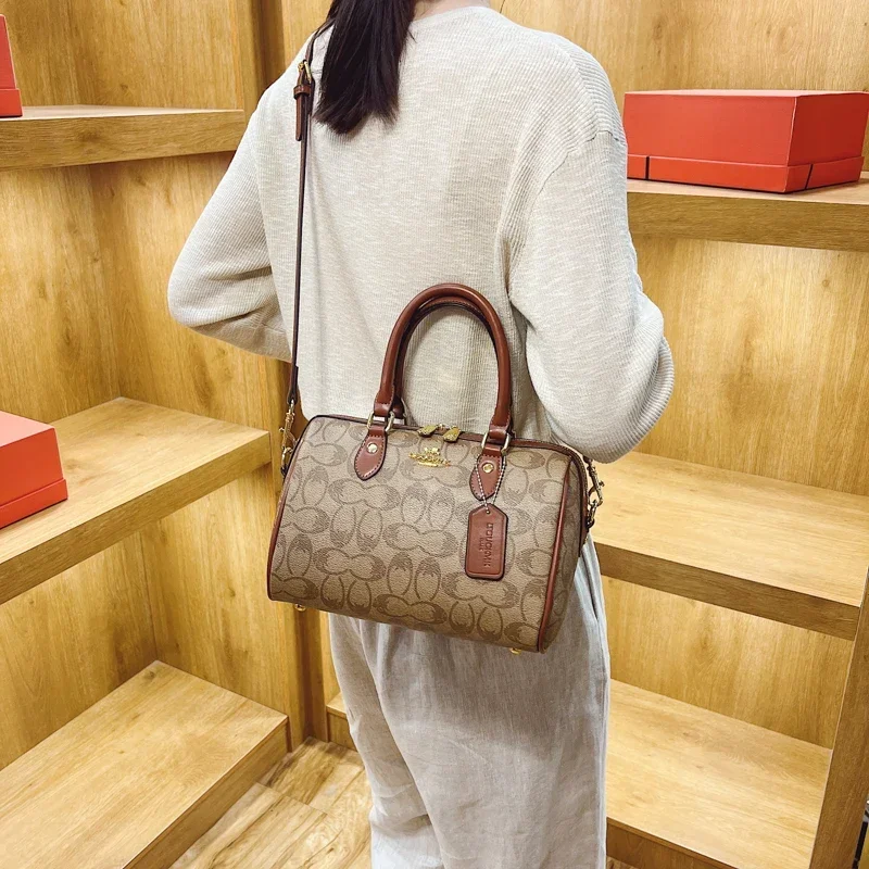 Elegante Borsa a Tracolla in Pelle da Donna, Classica Borsa a Mano di Design, Stile Lussuoso per Signore alla Moda - immagine 5