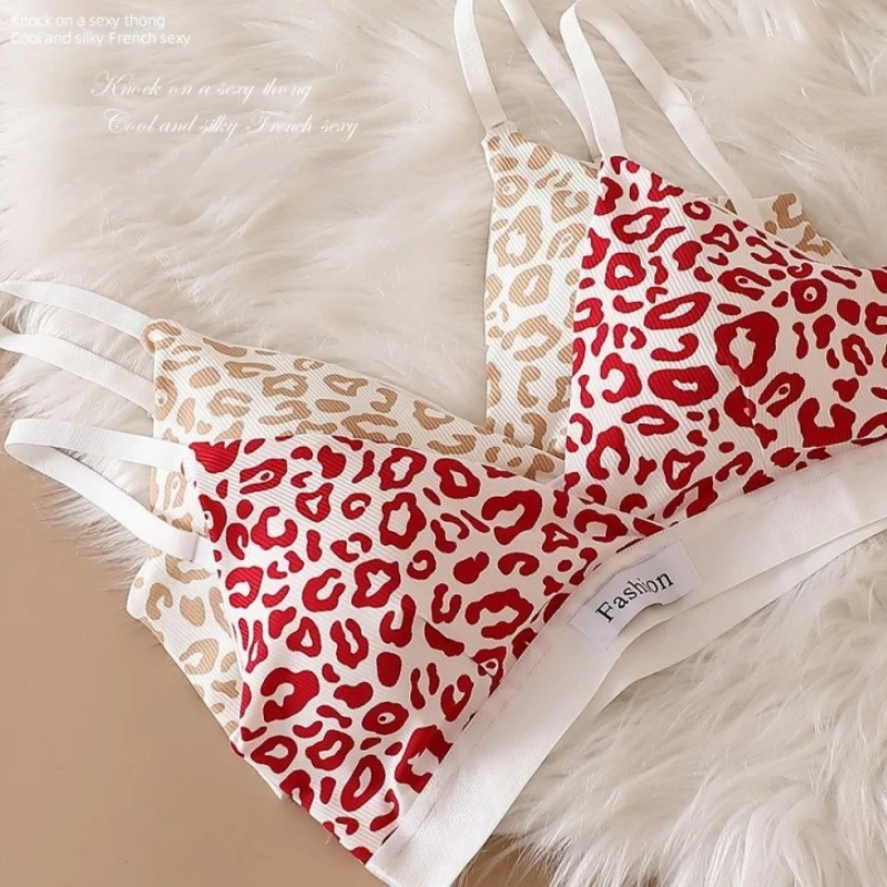 Leopard Bralette Set styled for everyday comfort, lounging, and casual homewear