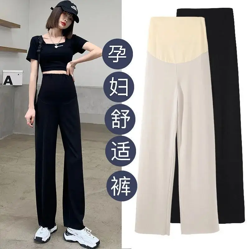 Ice Silk Maternity Pants Summer Loose Casual women pants,maternity pants
