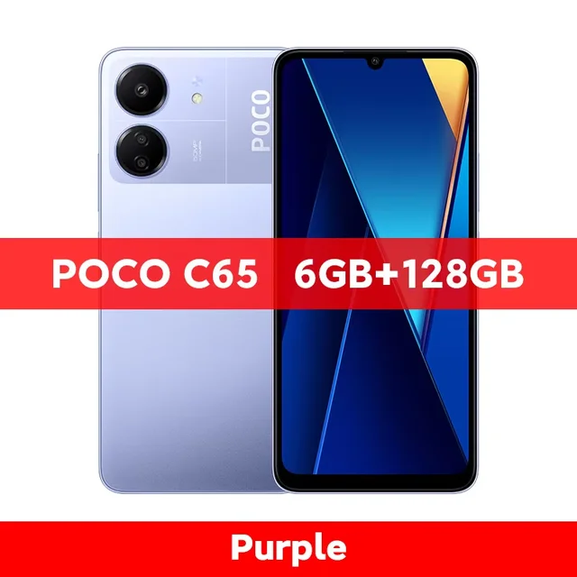 POCO C65, 国際版, 6GB RAM,128GB/8GB,256インチ,90Hzディスプレイ 