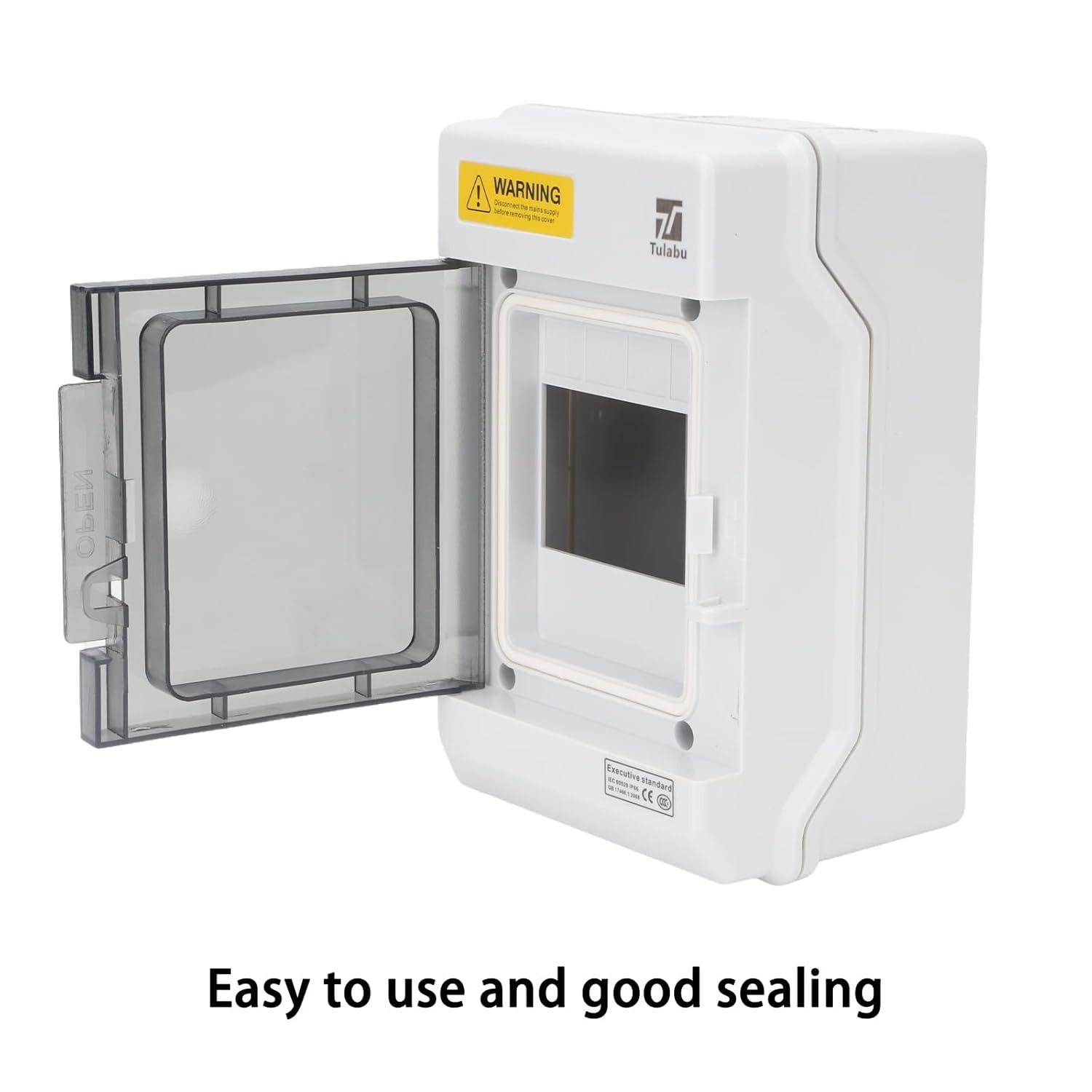 DONGY 4 WAY PC Plastic Outdoor Electrical IP65 Waterproof Distribution Box Indoor Power Distribution Box 4 WAY 4.9*7.5*3.9 Inch