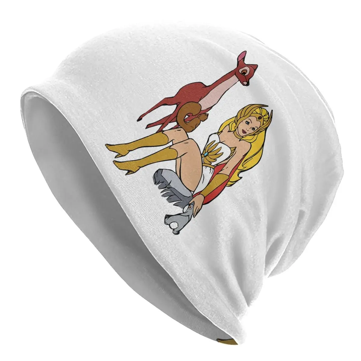 Anni '80 Cartoon Skullies Berretti Cappelli Masters Of Universe Autunno Inverno Uomo Donna Street Caps Warm Head Wrap Bonnet Hat
