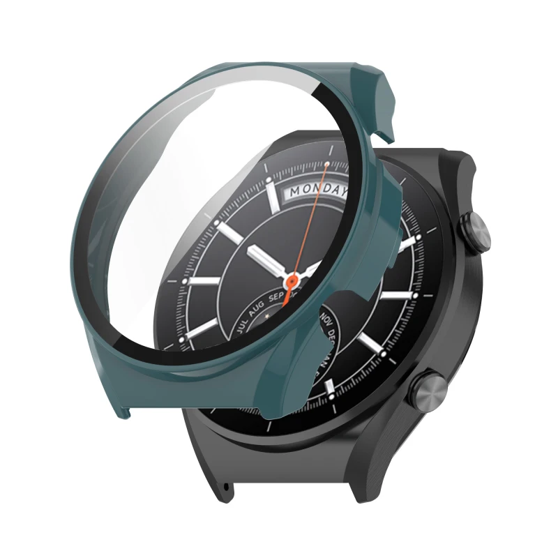 Tempered Glass And Case Cover Screen Protector For Xiaomi Watch S1 Frame High Quality Pc Slim Protective Accessories