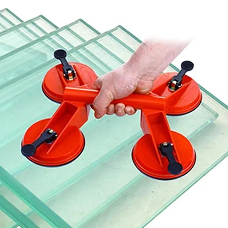 Handle Four Suction Cup Glass Suction Cups Dent Puller Handle Lifter Car Dent Puller Removers Locking Vacuum Repair Hand Tool