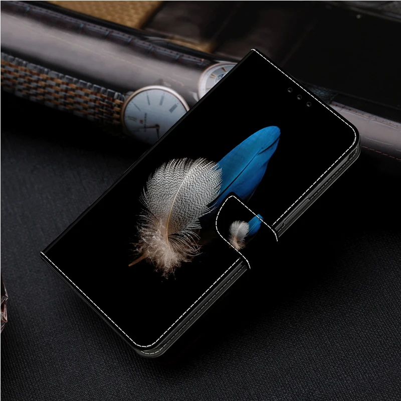 Premium 3D Magnetic Flip Leather Wallet Case