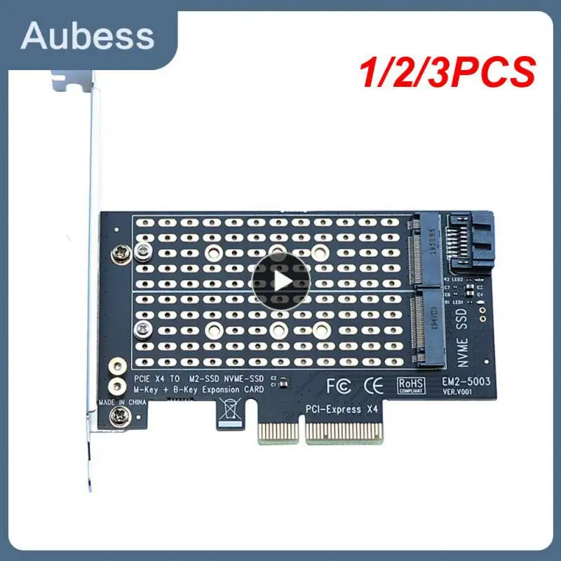 

1/2/3 шт. плата адаптера Одиночная/двойная M.2 NVME NGFF к Pcie 4x M2 SSD адаптер B/M Поддержка ключа PCI Express 3,0 2230-2280 жесткие диски