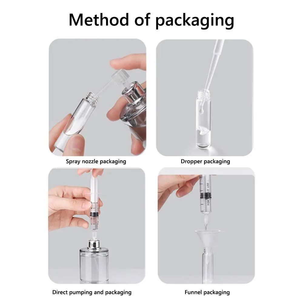 20ml Glass Refillable Perfume Bottle with Spray Scent Pump Portable Travel Empty Cosmetic Containers Mini Spray Atomizer Bottle