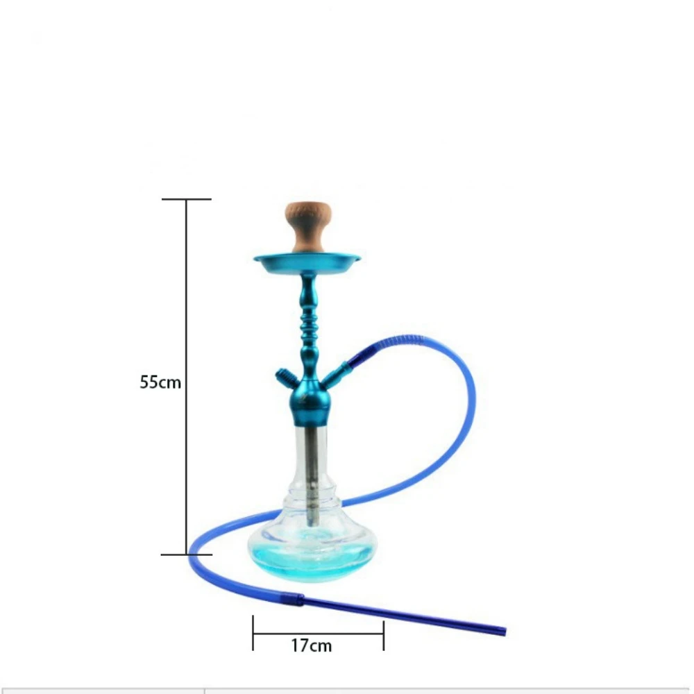 Delicate Hookah Shisha Single Hose Tube Hookah Private Use Bar Home Lounge Aluminium Gift Friends