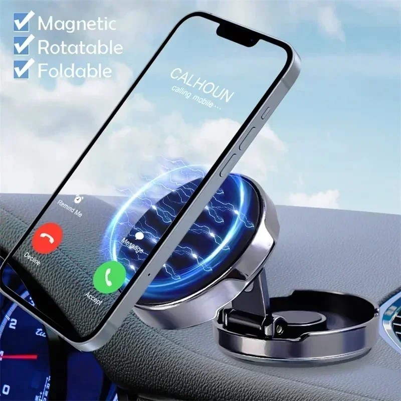 Magnetic Car Phone Holder Strong Zinc Alloy Mount