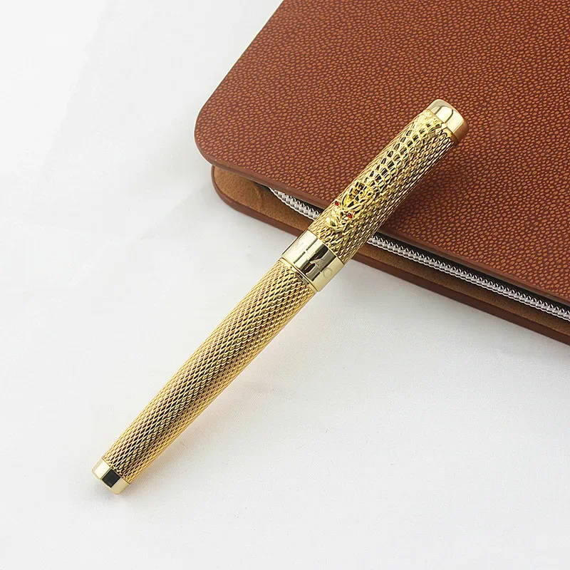 

High Quality Eastern Dragon Design Fountain Pen Luxury Brand Office Business Writing Pens for School Student Stationery