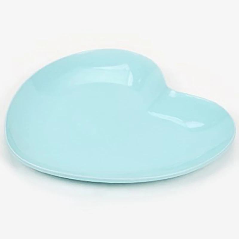 Dining dish tableware stainless steel waist-shaped heart dessert plate Japanese-style tray snack plate dried fruit clutter 1pc