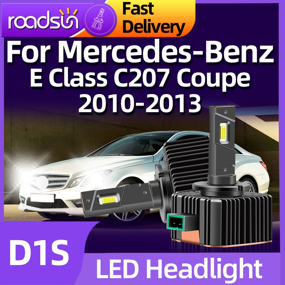 

Roadsun D1S 6000K 45000Lm Led Headlight Auto Bulbs 1:1 Xenon Hid Lamp For Mercedes-Benz E Class C207 Coupe 2010 2011 2012 2013