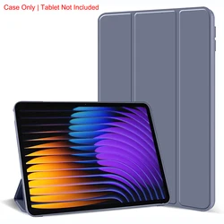 Premium Tri - fold Magnetic Stand PU Leather Protective Tablet Case with Auto Sleep/Wake Function for Xiaomi Pad 7 Pro (YT Lavender Purple)