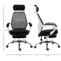 Ergonomic Designed Office Working Desk Chair W/ Back Angle Adjustment 2