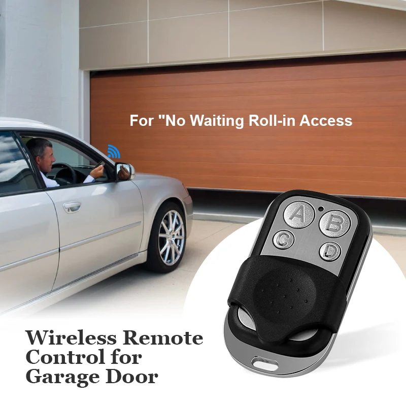 Generic 433mhz Universal Remote Control Metal 4 Button Rf Wireless Copy ...