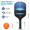 Pickleball Paddles USAPA Approved Set Rackets Honeycomb Core 4 Balls Portable Racquet Cover Carrying Bag Gift Kit Indoor Outdoor 4