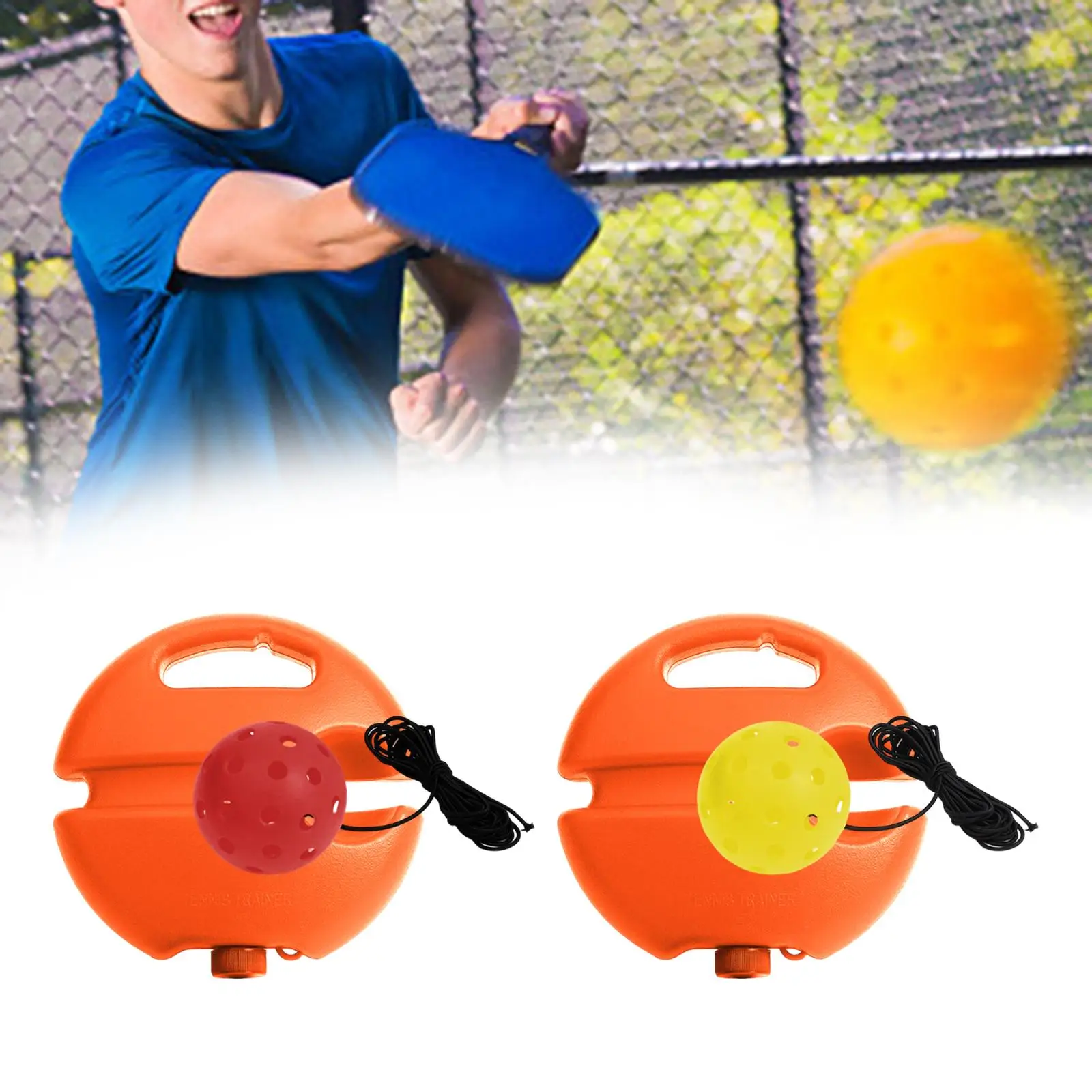 

Тренажер для пиклбола с 40 отверстиями, Удобная Профессиональная тренировочная база для пиклбола