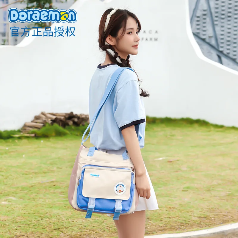 

Doraemon Purses and Handbags Cute Wallet Lady Tote Case Kawaii Shoulder Bags for Women Messenger Bag High Capacity Schoolbags