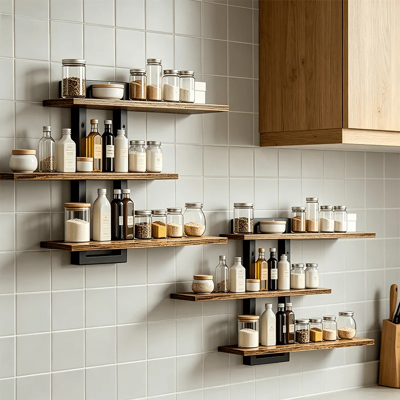 Modern Matte Black Floating Shelf 7