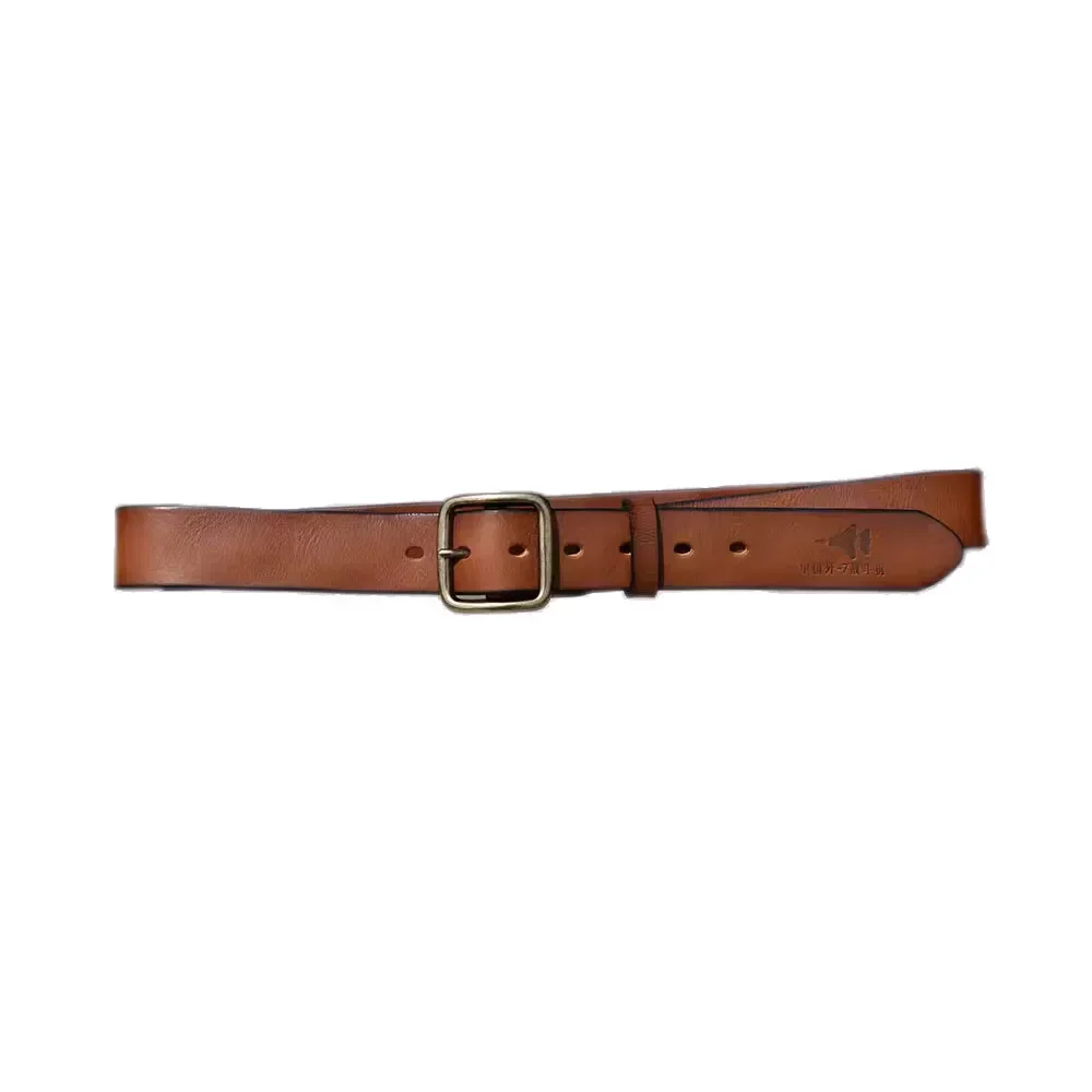 Vintage Men's Belt Cowhide Leather Material Vintage Pilot Belt Metal Buttons Strong and Durable Fashion