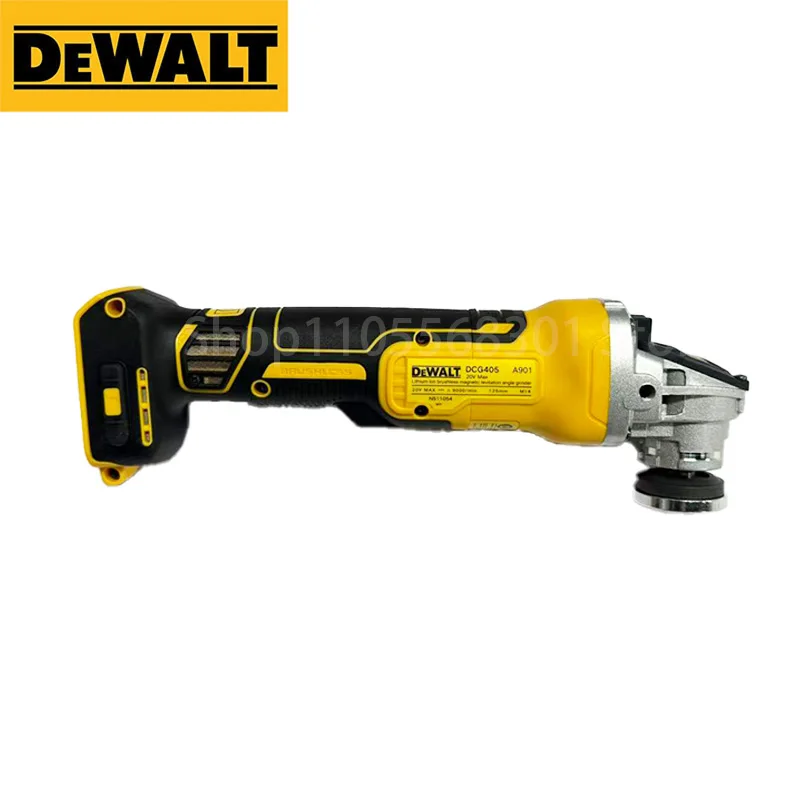 DEWALT DCG405NT 18V 최대 브러시리스 앵글 샌더, 125mm 슬림 헤드, 8500 RPM 네이키드 툴, 금속 절단, 석재 연마 및 목공용