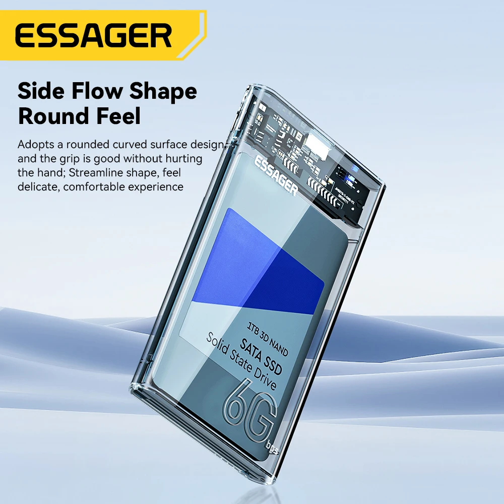 2.5 inch SATA HDD Enclosure USB 3.0 Mobile Hard Drive Case for SSD 2.5inch SATA Storage
