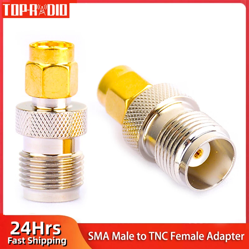 1 Stück sma Stecker an tnc Buchse HF-Adapter Kupfer vergoldet gerade Koaxial stecker
