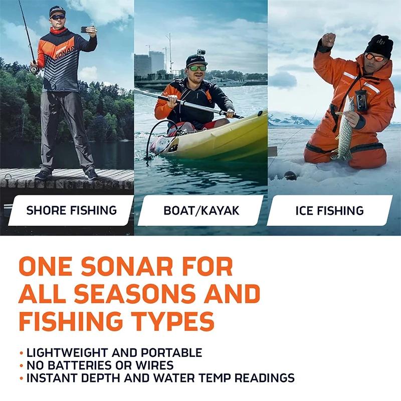 Fish Finder Deeper PRO Plus 2.0 Castable Portable WiFi Kayaks Boats Shore Ice Fishing Smart Sonar