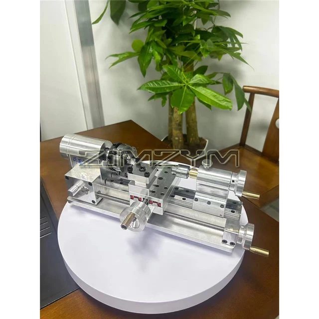 DIY Mini Lathe Multifunctional Household Woodworking Homemade Small Lathe Portable Desktop Micro-Lathe 110V-220V 100-2500r/min 6