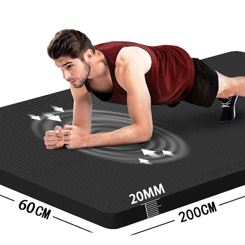 

180*60CM Thick Edging Non-slip Yoga Mat High Quality Pilates Mat Health Fitness Exercise Mat Meditation Mat Fitness Mat Home