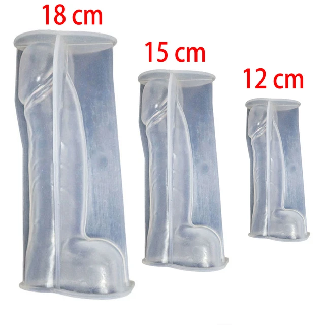 Homemade Male Penis Silicone Mold Gypsum Form DIY Handmade Plaster Candle  Ornaments Handicrafts Mold Hand Gift Make