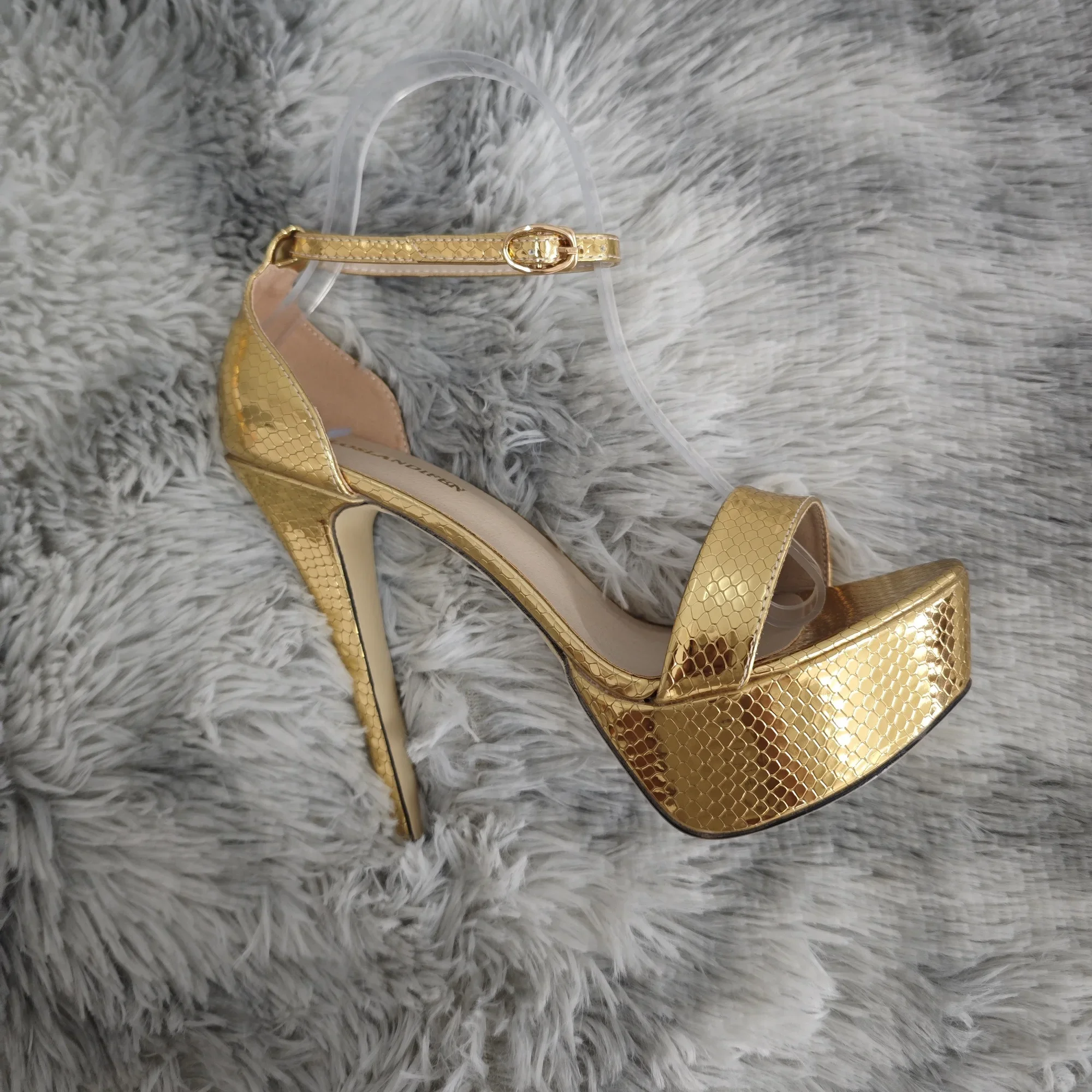 Women Sandals Women High Heels Open Toes 14cm High Heels Nightclub Platform Party Wedding Jazz Dance Shoes Big Size 44