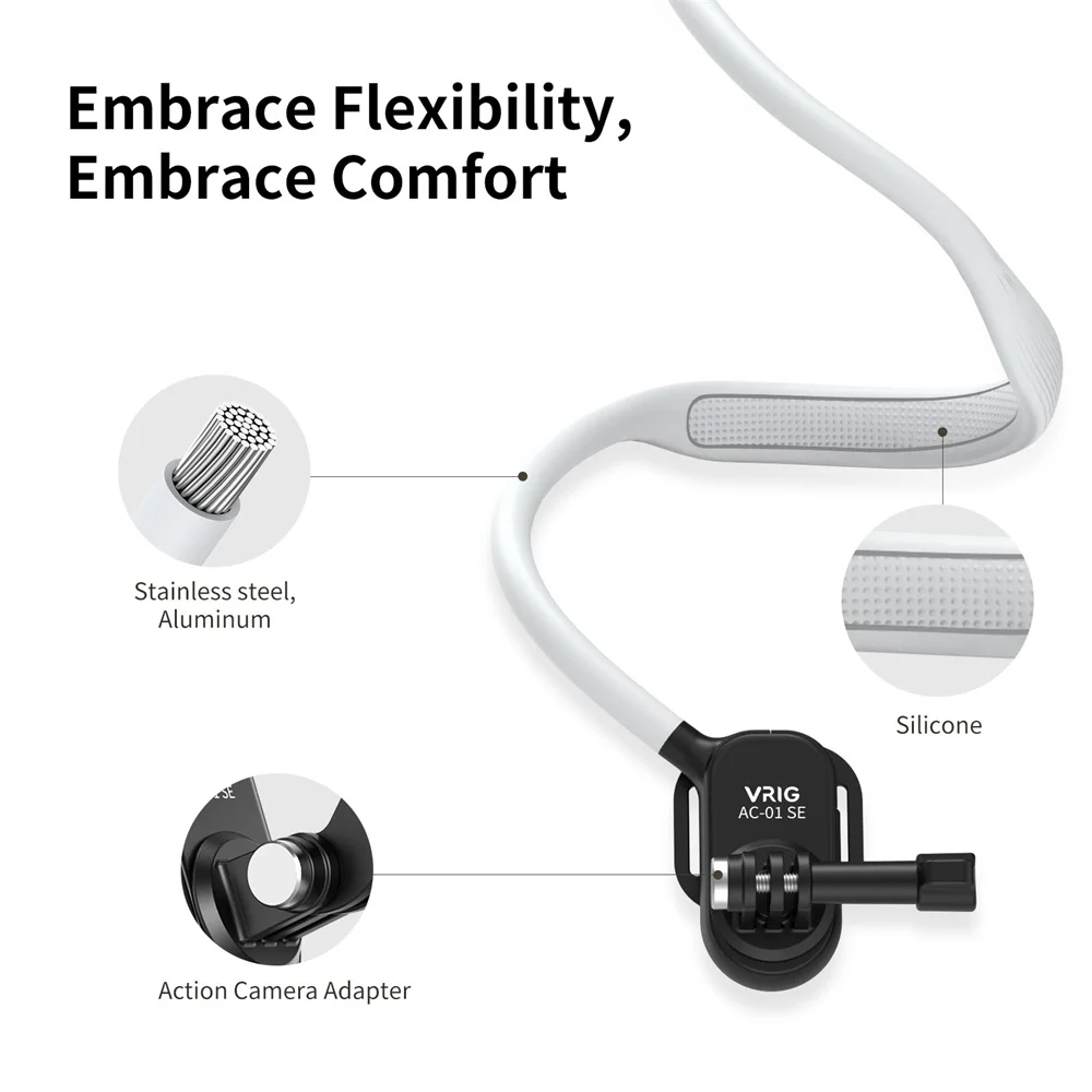 Magnetic Neck Mount for Action Cameras Hands Free Video