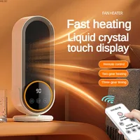 1200W Remote Control Heater Desk Heater for Room LCD Touch Screen Display Fast Space Heating Two Gears Timeable Electric Heaters 1