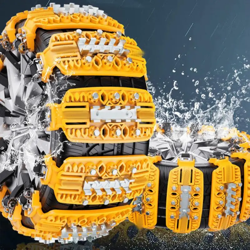 Car Tire Chains Reusable Anti Slip Snow Chains Tire For Cars/SUVs/Pickup Trucks Security For Snow Ice Mud Road Set