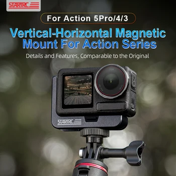 STARTRC Action 5 Pro Accessori per fotocamera Staffa a sgancio rapido tipo L per DJI OSMO 360/Action 4/3 Supporto per parti