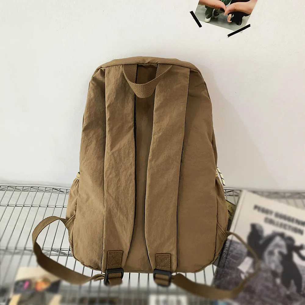 2025 여성용 신형 접이식 백팩, 대용량 백팩, 심플한 한국어 버전 컴퓨터 mochila рюкзак Sac a dos femme 배낭