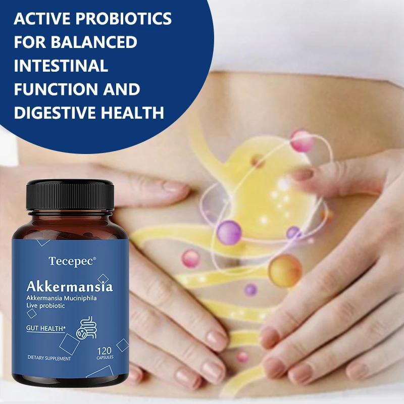 Akkermansia Muciniphila Active Probiotic Capsules, Support Digestion, Intestinal Health, Promote Intestinal Flora Balance 3