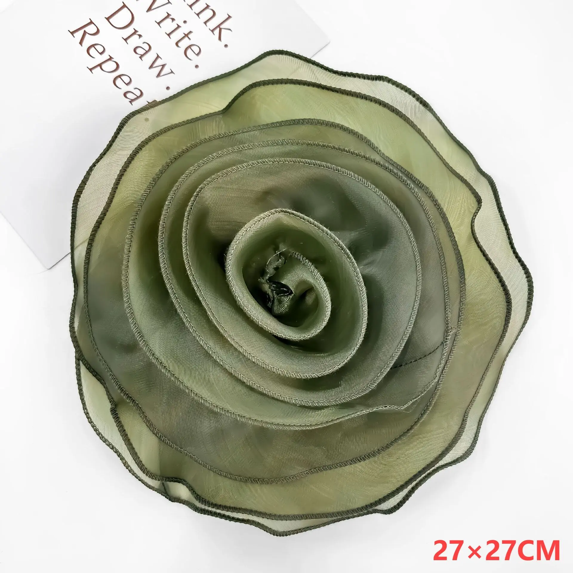 3D Organza Flower Corsage Artificial Rose Flower Patch Chest Sewing Applique Brooch Accessories Clothing Dress Neck Decor