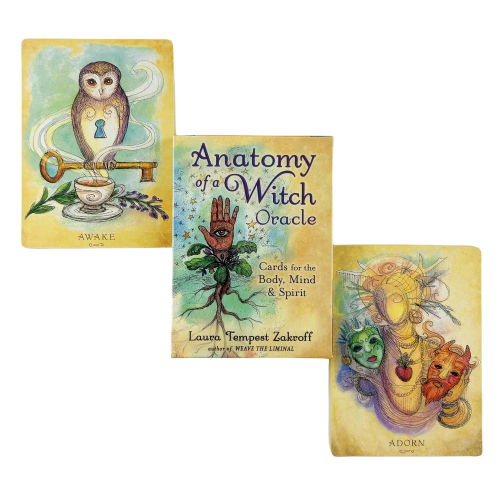 Anatomy of A Witch Oracle Cards ET Divination Table Fate Fortune Telling Tarot Deck Entertainment Board Game Party Edition new preferential most populartarot deck fortune telling divination oracle cards family party leisure table game with gold tarot