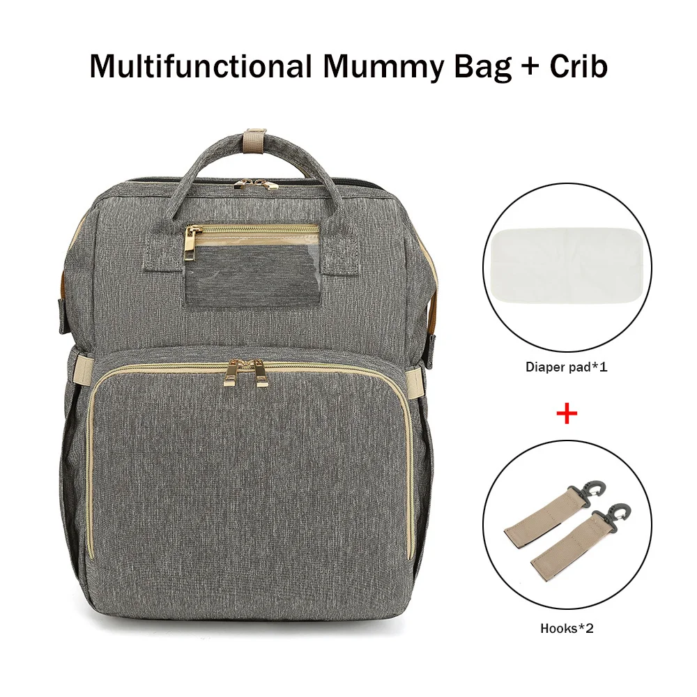 

Diaper Bag Moms and Dads Backpack Multifunctional Baby Bed s Maternity Nursing Handbag Portable Stroller Travel mummy