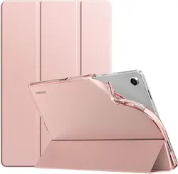 MoKo Protective Case with Soft TPU Translucent Frosted Back Cover for Galaxy Tab A11 plus (Rose Gold)
