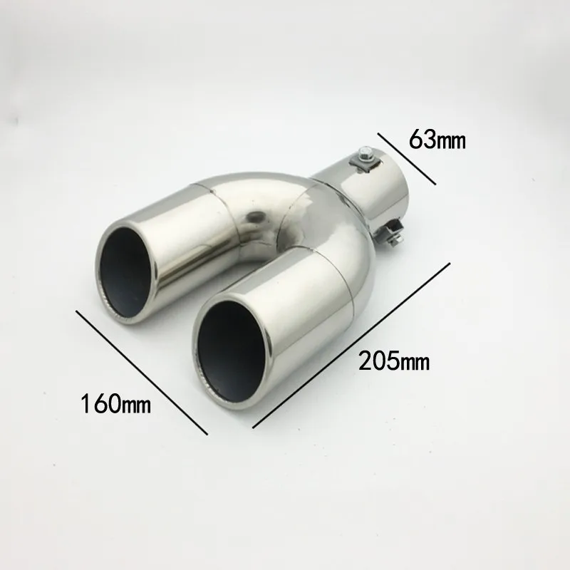 Tube Inox 60mm Embout échappement Inox Rond Universel - Sortie 48