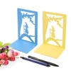Hollow-out Metal Bookends Hourglass Design Metal Bookends for Home Office Decorative Book Stoppers Book Holders 2