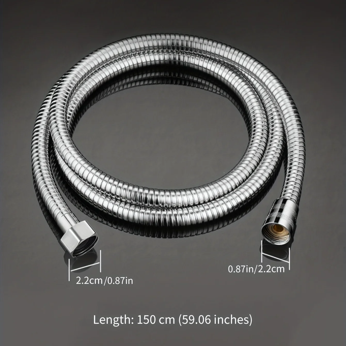 1.5m Flexible Shower Hose Plumbing Hoses Stainless Steel Chrome Bathroom Accessories Water Head Washers Showerhead Pipe bathroom accessories