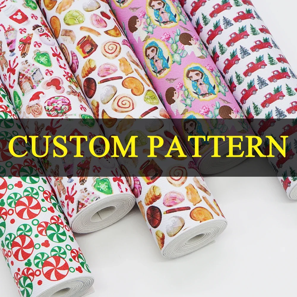 Faux Leather 30*136CM Cartoon Print Synthetic Leather Fabric for DIY accessories Vinyl mini rolls vinyl order leather fabric vinyl fabric vinyl sewing fabric